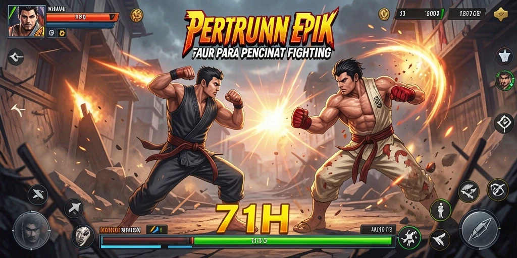 Tampilan aksi pertarungan mendebarkan di 71H.