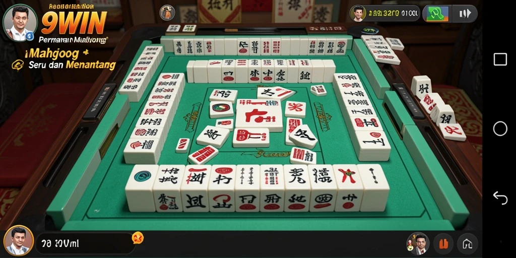Tampilan gameplay Mahjong yang seru dalam 9WIN.