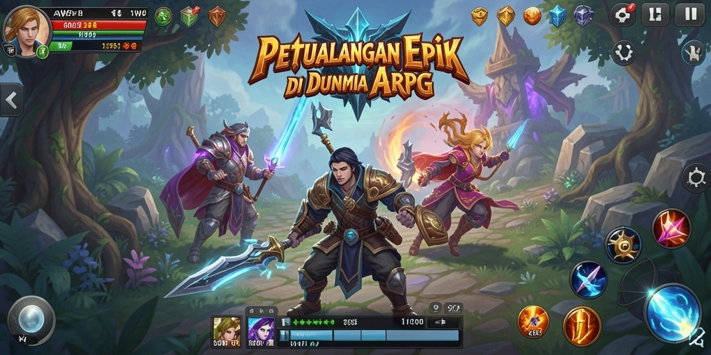 Gameplay seru dalam dunia ARPG yang memukau.