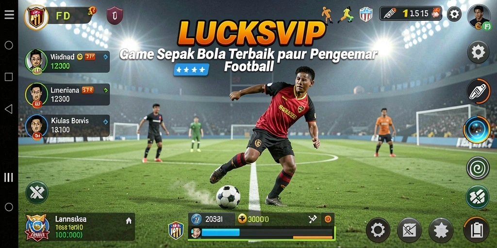 Screenshot gameplay <strong>LUCKSVIP</strong> dengan aksi seru di lapangan.