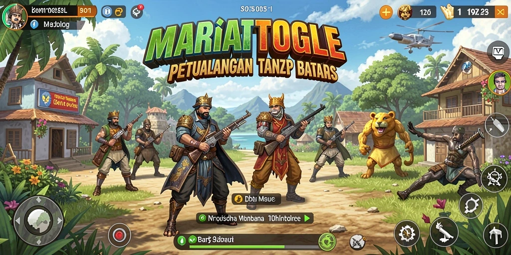 Tampilan gameplay MARIATOGEL menunjukkan dunia terbuka yang luas dan interaktif.