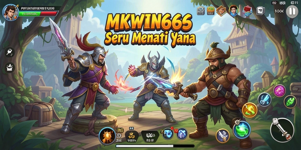 Screenshot gameplay menunjukkan dunia petualangan yang menakjubkan.