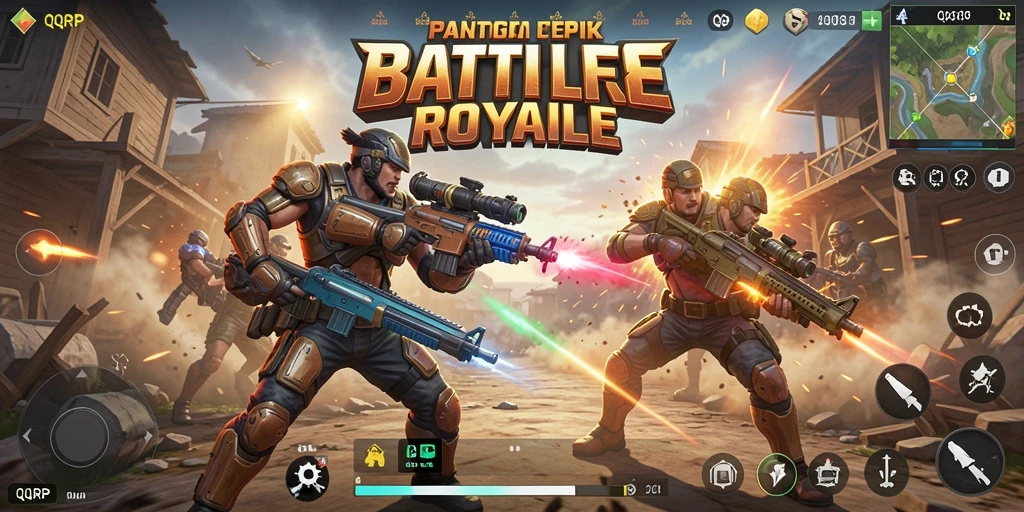 Gameplay intens dari QQRP dalam aksi di pulau terpencil.