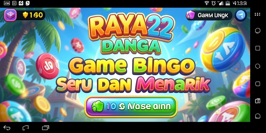 Tampilan gameplay seru RAYA22 yang penuh aksi Bingo.