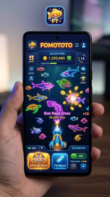 Screenshot proses pengunduhan aplikasi di fomototo.